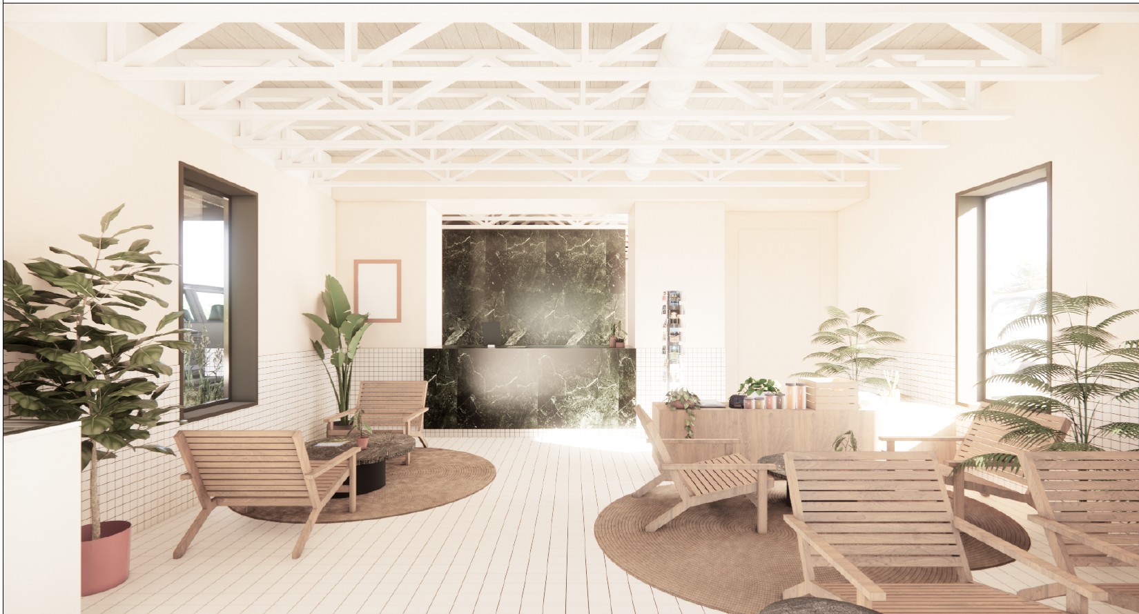 Check-in with biophilic design